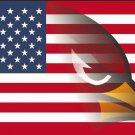 Arizona Cardinals Flag with American FLAG banner 100D Polyester 90x150cm 2 Metal Grommets