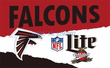Wholesale Atlanta Falcons Custom Flags 3x5ft Polyester Digital Print Flag