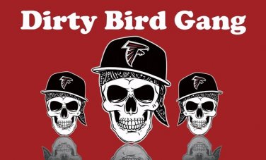 New Design 90x150cm Atlanta Falcons Skull Flag Dirty Bird Gang Flag Polyester