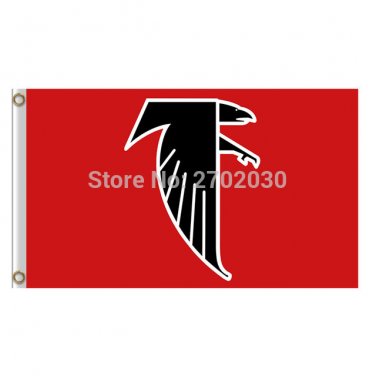 Atlanta Falcons Logo Red Flag Banner MAN CAVE World Series Football Team 3ft X 5ft