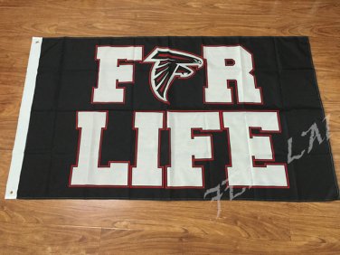 3x5ft Atlanta Falcons flag for life banner with 2 metal grommets 100D