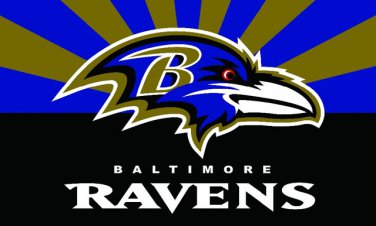 Top design Baltimore Ravens flag 90x150cm polyester banner with 2 Metal Grommets