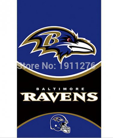 3x5ft Baltimore Ravens flags 90x150cm polyester digital print banner with 2 Metal Grommets