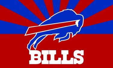 Top design Buffalo Bills flag 90x150cm polyester banner with 2 Metal Grommets