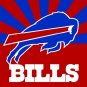 Top design Buffalo Bills flag 90x150cm polyester banner with 2 Metal Grommets