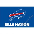 Buffalo Bills Flag 3ft x 5ft Polyester Banner 90x150cm white sleeve with 2 Metal Grommets