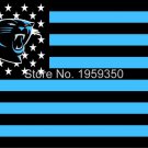Carolina Panthers Football Team polyester 3' X 5' Flag white sleeve with 2 Metal Grommets