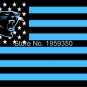 Carolina Panthers Football Team polyester 3' X 5' Flag white sleeve with 2 Metal Grommets