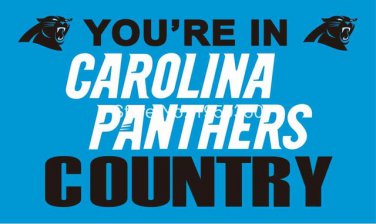 Carolina Panthers country flag 3ftx5ft Banner 100D Polyester Flag Brass Grommets