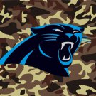 Carolina Panthers Camo Flag 3ft x 5ft Polyester banner white sleeve with 2 metal Grommets