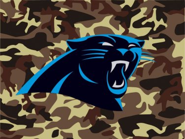 Carolina Panthers Camo Flag 3ft x 5ft Polyester banner white sleeve with 2 metal Grommets