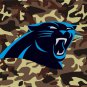 Carolina Panthers Camo Flag 3ft x 5ft Polyester banner white sleeve with 2 metal Grommets