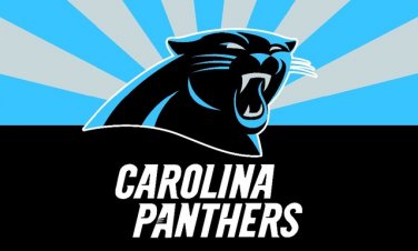 Top design Carolina Panthers flag 90x150cm polyester banner with 2 Metal Grommets