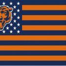 Chicago Bears Flag Patchwork Color the Star-Spangled Banner  3x5 FT