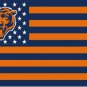 Chicago Bears Flag Patchwork Color the Star-Spangled Banner  3x5 FT