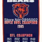 Chicago Bears Super Bowl Champions Hockey Banner Flag Polyester grommets 3' x 5