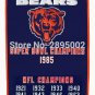 Chicago Bears Super Bowl Champions Hockey Banner Flag Polyester grommets 3' x 5