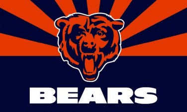 Top design Chicago Bears flag 90x150cm polyester banner with 2 Metal Grommets