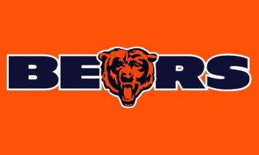 Chicago Bears logo 3FTx5FT Banner 100D Polyester Flag white sleeve