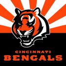 Top design Cincinnati Bengals flag 90x150cm polyester banner with 2 Metal Grommets