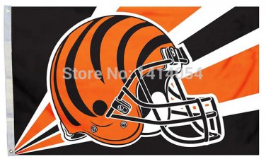 Cincinnati Bengals helmet flag150X90CM Banner 100D Polyester
