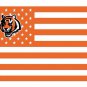 Cincinnati Bengals US flag with star and stripe 3x5 FT Banner