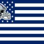 Dallas Cowboys helmet with US stars and stripes Flag 3FTx5FT Banner
