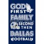 Newest custom Dallas Cowboys flag God First Family flag  3FTx5FT Banner