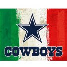 3x5ft Green white red Stripes Dallas Cowboys flag new style oil painting style flag