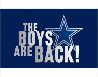 3x5ft digital print THE BOYS ARE BACK flag 90x150cm polyester banner