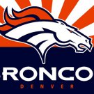 Top design Denver Broncos flag 90x150cm polyester banner with 2 Metal Grommets