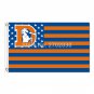 Denver Broncos Flag  Flag Orange Wild And Broncos Blue 3 Ft X 5 Ft
