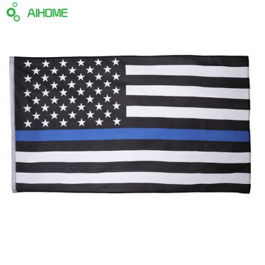 Blueline Thin Blue Line American Flag 3 By 5 Foot Flag 3x5 FT