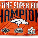 Denver Broncos 3 Time Super Bowl Champions Flag 150X90CM Banner 100D Polyester3x5 FT