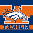 3x5ft Denver Broncos flag 90x150cm Familia style digital print custom