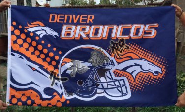 Denver Broncos  football team flag 3x5 FT Four American League pennants
