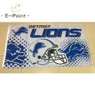 3x5ft Detroit Lions 2 Gloves 3x5 ft flag 100D Polyester flag 90x150cm