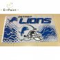 3x5ft Detroit Lions 2 Gloves 3x5 ft flag 100D Polyester flag 90x150cm