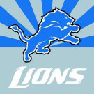 Top design Detroit Lions flag 90x150cm polyester banner with 2 Metal Grommets