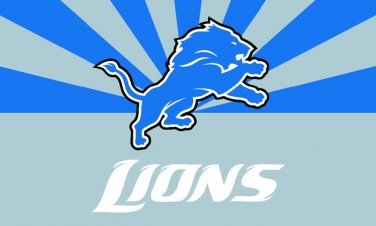 Top design Detroit Lions flag 90x150cm polyester banner with 2 Metal Grommets