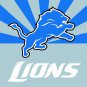 Top design Detroit Lions flag 90x150cm polyester banner with 2 Metal Grommets