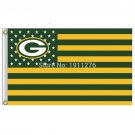 Green Bay Packers Flag USA With Stars and Stripes Flag 3x5 ft
