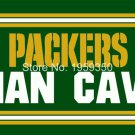 Green Bay Packers Man Cave flag 3ftx5ft Banner 100D Polyester Flag