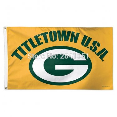 Green Bay Packers G Allegiance Helmet Team American Flag 3X5 ft