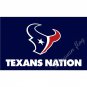 Flag Houston Texans Flag 3x5 FT Banner 100D Polyester TEXANS NATION FLAG