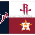 Houston State Fans Texans Rockets Astros Flag 150X90CM 3x5 FT Banner