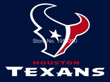 Houston Texans logo car flag 12x18inches 30x45cm double sided 100D Polyeste