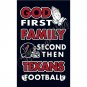 Newest custom Houston Texans flag God First Family flag 3x5 FT