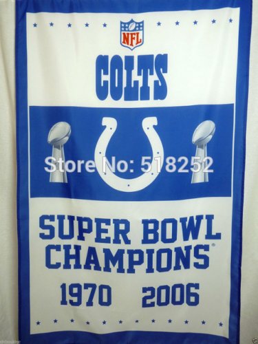 Indianapolis Colts Super Bowl Champions- Flag 3x5 FT 150X90CM