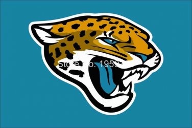 Jacksonville Jaguars Flag 3ft x 5ft Polyester Banner flag 90x150cm